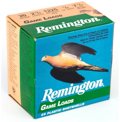 Remington Game Load 20 Gauge 7.5 Shot Shotshells 25 rounds - $6.99 (Buyer’s Club price shown - all club orders over $49 ship FREE)