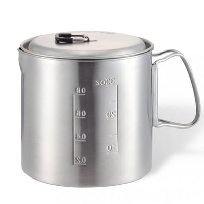 Solo Pot 900: Lightweight Stainless Steel Backpacking Pot for Solo Stove and Other Backpacking & Camping Stoves - $27.99 (LD) (Free S/H over $25)