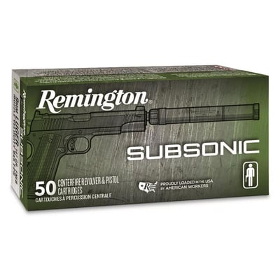 Remington Subsonic 9mm FNEB 147 Grain 50 Rounds - $18.04 (Buyer’s Club price shown - all club orders over $49 ship FREE)