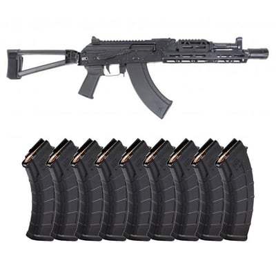 PSA AK-104 7.62x39mm Triangle Side Folding Pistol with JL Billet Rail and Picatinny Railed Dust Cover With 10 Mags - $999.99 + Free Shipping 