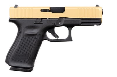 Glock 19 GEN5 9MM 4.02 15-RD GOLD SLIDE - $564.99 (Free S/H on Firearms)