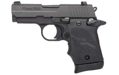 SIG SAUER P938 9MM WITH BLACK RUBBER GRIP - $649.99