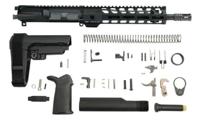 PSA 10.5" Carbine-Length 5.56 NATO 1:7 Nitride 9" Lightweight M-Lok MOE+ EPT SBA3 Pistol Kit - $469.99