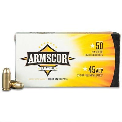 Armscor USA .45 ACP Ammunition FMJ 230 Grains 50 Rounds - $19.89