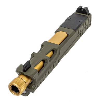 PSA Dagger Complete SW5 RMR Slide Assembly With TiN Threaded Barrel, Sniper Green - $199.99