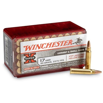 Winchester Super-X, .17 HMR, JHP, 20 Grain, 50 Rounds - $17.09 (Buyer’s Club price shown - all club orders over $49 ship FREE)