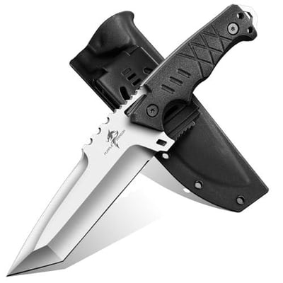 Purple Dragon Fixed Blade Knife with Kydex Sheath - D2 Steel Survival Knives - Ergonomic G10 Handle (Black-T) - $20.56 + FREE Shipping