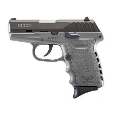 SCCY CPX-2 Black / Gray 9mm 3.1-inch 10rd without Safety - $222.99 ($9.99 S/H on Firearms / $12.99 Flat Rate S/H on ammo)
