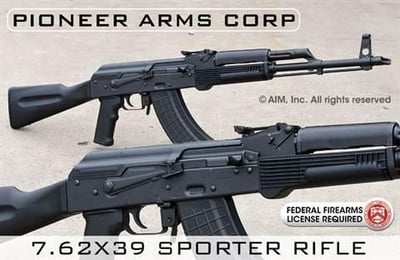 Pioneer Arms Corp Sporter AK 7.62x39 16" Barrel 2-30 Rnd Mags - $469.95