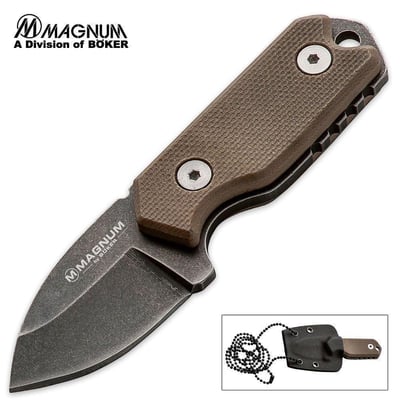 Boker USA Magnum Lil Friend Micro Fixed Blade Knife,1.38in 440 Stainless Steel Blade,G10 Handle - $22.37 (Free S/H over $25)