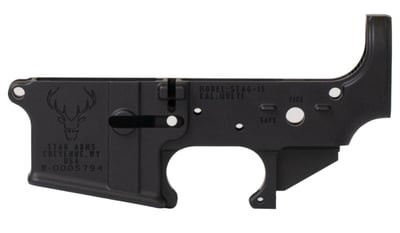 Stag 15 Stripped Lower Receiver - Black - $71.49 (Free Shipping over $99)
