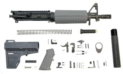 PSA 10.5" Carbine-Length 5.56 NATO 1/7" Nitride Classic Shockwave Pistol Kit, Gray - $379.99 