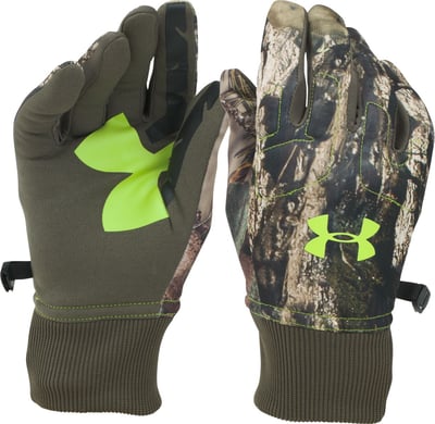 Under Armour Men's Scent Control Mossy Oak Break-Up Country Fleece Gloves - $14.88 (Free Shipping over $50)