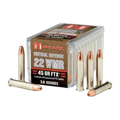 HORNADY - Critical Defense 22 WMR 45gr FTX Polymer Tip 50/Box - $11.49