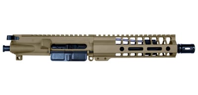 BG Complete 7.5" 5.56 Upper Receiver - FDE A2 7" M-LOK With BCG & CH - $243.95