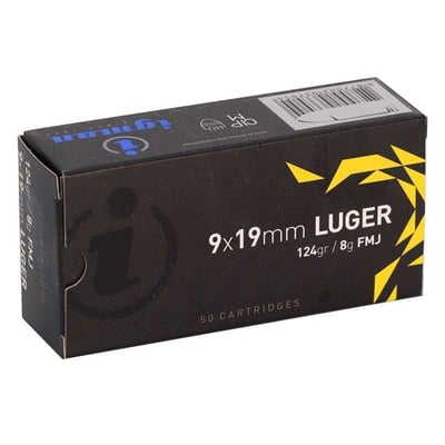 Igman 9mm Luger Ammo 124 Grain Full Metal Jacket - $235