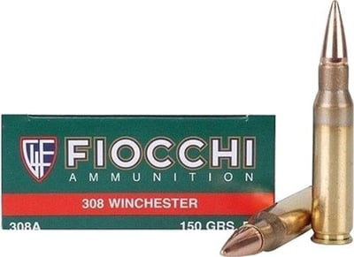 200rds - 308 Fiocchi 150gr. Full Metal Jacket Ammo - munireusa.com - $190