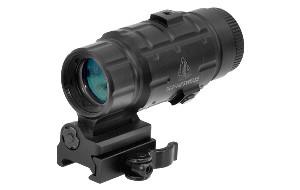 UTG 3X Magnifier with Flip-to-side QD Mount, W/E Adjustable Black - $72.99