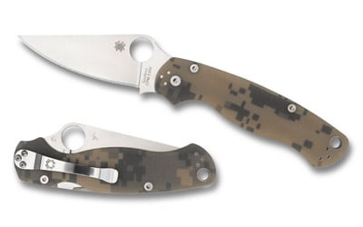 SPYDERCO Para Military 2 G-10 Camo Plain Edge - $154.7 (e-mail for price)