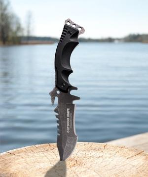 TANSOLE fixed blade tactical knives with Kydex sheath for survival camping full tang knife 9.25 inch (kydex Sheath) - $19.99 + FREE Shipping