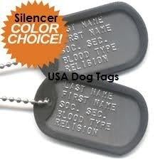 Military Dog Tags Dull Current Issue - $4.83 + Free Shipping (Free S/H over $25)