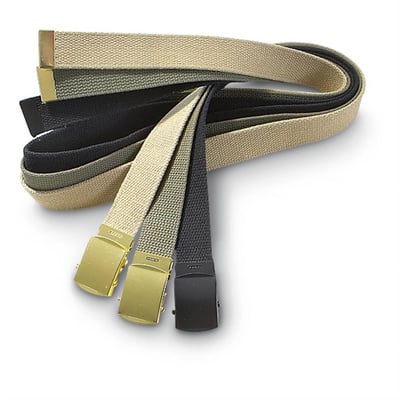Military-Style Web Belts with Roller Buckles, 3 Pack - $10.12 (Buyer’s Club price shown - all club orders over $49 ship FREE)