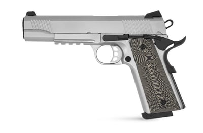 SDS Tisas 1911 Duty 5" 45 ACP 8rd SS Pistol w/ G10 Grips and Rail - $449.99 