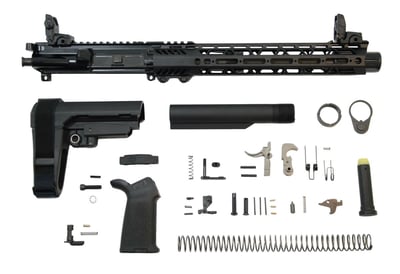 PSA 10.5" Carbine 5.56 NATO 1:7 Nitride 12" Slant M-Lok MOE ET SBA3 Pistol Kit w/ MBUS Set & NiB BCG - $579.99 shipped