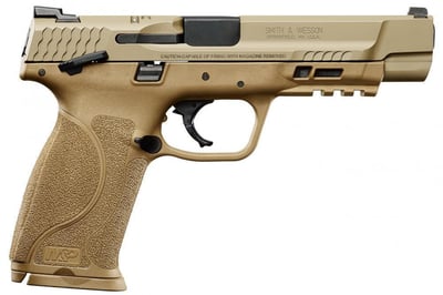 Smith & Wesson M&P 2.0 9mm 5″ 17rd FDE - $479