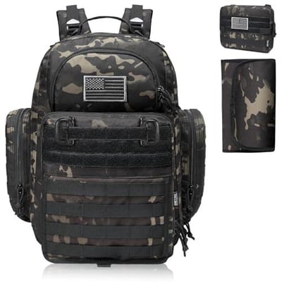 Diaper Bag Backpack for Dad, DBTAC Large Baby Nappy Bag for Men w/Changing Mat, Insulated+Wipe Pockets, Stroller Straps - $67.99 + FREE Shipping