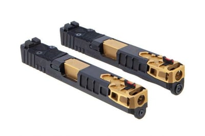 Trinity Nevada GRND ZR0 For Glock 17 Complete Slide DLC Slide RMR / TiN Barrel - $1445.00