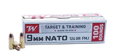 Winchester NATO 9mm 124 Grain FMJ 1000 Rnds Bulk Pack - $233.14 after code: GUNDEALS10 