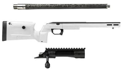 Stag Pursuit Bundle: 20" .308 Win Proof Carbon Fiber Barrel & Short Action w/ White KRG Bravo Chassis - $1599.99 (Free Shipping over $99)