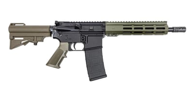 PSA 10.5" Pistol-Length 300AAC Blackout 1/8 Nitride 9" Lightweight Hex M-Lok Classic HAR-15 Pistol, ODG - $499.99