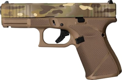 Glock G19 Gen5 MOS 9mm 4.02" 15rd GMB Barrel FDE Camo - $705 