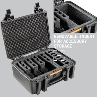 Pelican Vault v300-5 Pistol Case with 19 Magazine Wells - Vertical Pre-Cut Foam Handgun Case (OD Green) - $139.95 + FREE Shipping