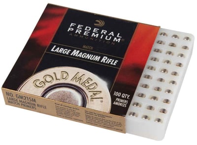 Federal Gold Medal #215M Large Magnum Rifle Match Primers -100 Count - $8.99  (Free S/H over $75 or Free store pickup)