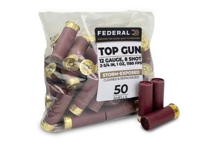 Federal Top Gun 12 Gauge 2.75" 1 oz 8 Shot Storm-Exposed Ammo 50 Rounds – Limit 5 - $10.44 after Code: TAKE5P 