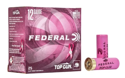 Federal Top Gun Pink Hull 12 Gauge Ammo 250 Rounds - $109.99 (Free Shipping on $100+ Orders)