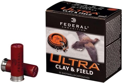 Federal Premium Ultra Clay & Field 12 Gauge Ammo 2.75" #7.5 1 1/8oz 1145FPS 25-Round Box - $8.99