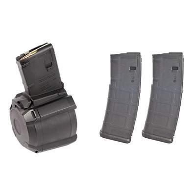 MAGPUL AR-15 D60 60-Rd Drum Magazine w/ 2-pk 30-Rd PMAGs - $110.49 w/code "BUILDER15"