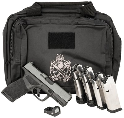 Springfield Hellcat Pro OSP Striker Fire Pistol Gear Up Bundle HCP9379BOSPCT, 9mm, 3.70", W/ Crimson Trace RDS, Black, 15 Rds - $559 