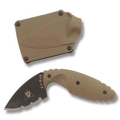 KA-BAR TDI Law Enforcement Fixed Blade Knife (Black Blade Coyote Brown) - $39.95 (Free S/H over $95, excl. Ammo, Flamm.)