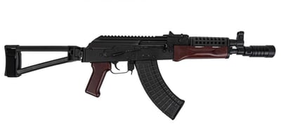 PSA AK-P Triangle Side Folding Pistol with Cheese Grater Upper Handguard, Redwood - $999.99