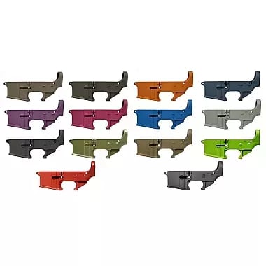 AR-15 80% Lower Receiver - Choose Color Cerakote 7075-T6 Forged Receiver