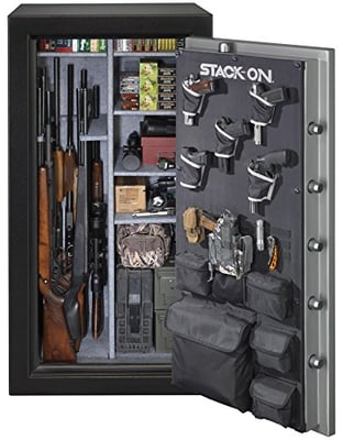 Stack-On TD-40-SB-E-S Total Defense 36-40 Gun Safe with Electronic Lock, Matte Black/Silver - $809 shipped