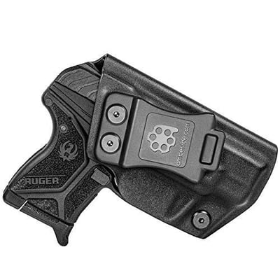 Amberide IWB KYDEX Holster Fit: Ruger LCP II 380 Inside Waistband Adjustable Cant US KYDEX Made (Black, Right - $26.99 (Free S/H over $25)