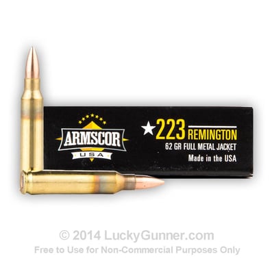Armscor 223Rem 62 gr FMJ 1000 Rounds - $430 