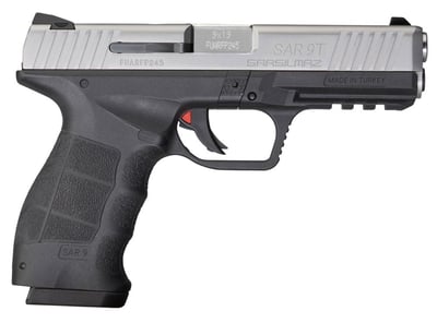 SAR USA SAR9T 9mm 4.4" Barrel 17-Rounds Stainless Slide - $269.99 ($19.99 S/H on Firearms / $15.99 Flat Rate S/H on ammo)