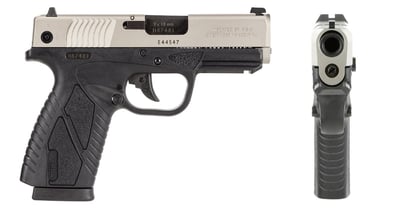 Bersa BPCC Concealed Carry DAO 9mm 3.3" 8+1 Black Poly Frame Nickel Slide - $267.36